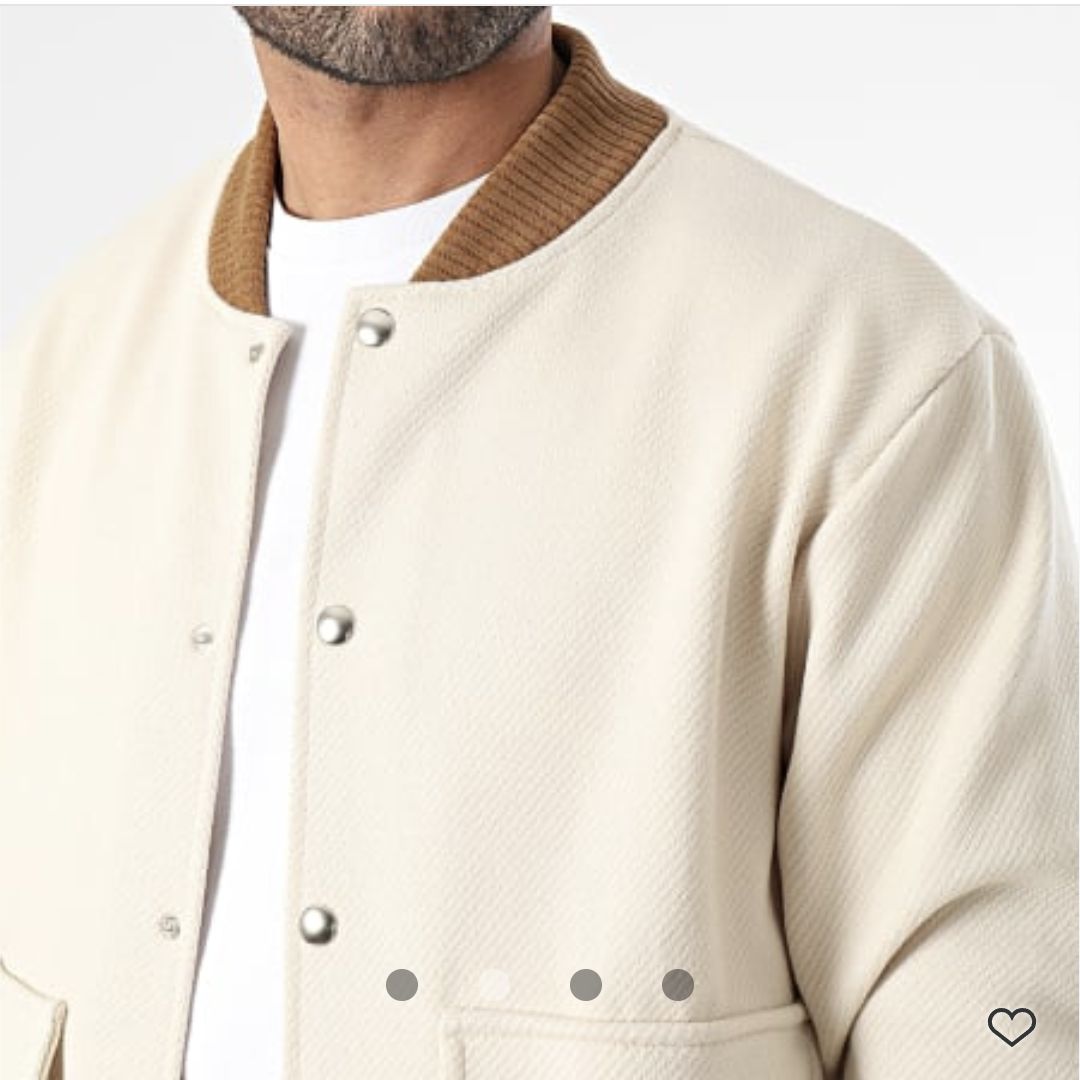 Ensemble Veste Bomber Et Pantalon Beige Cam
