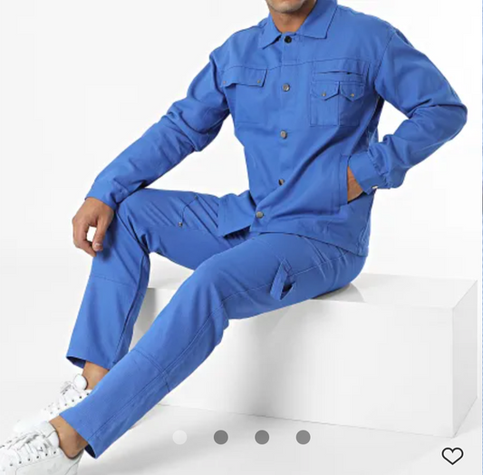 Ensemble De Surchemise Et Pantalon Bleu Roi